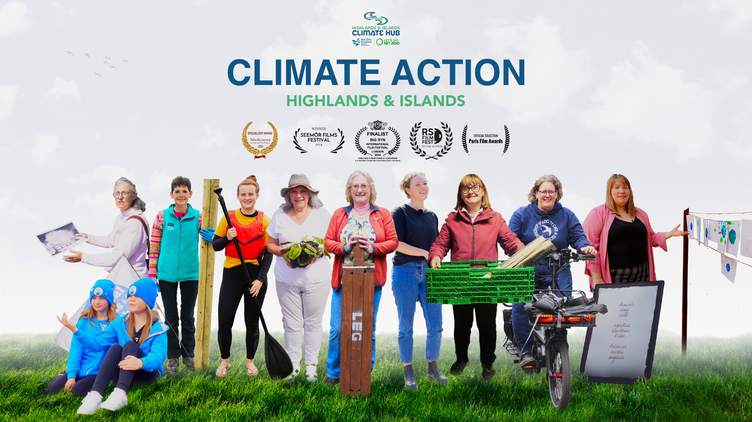 Film poster for "Climate Action: Highlands and Islands" film.
